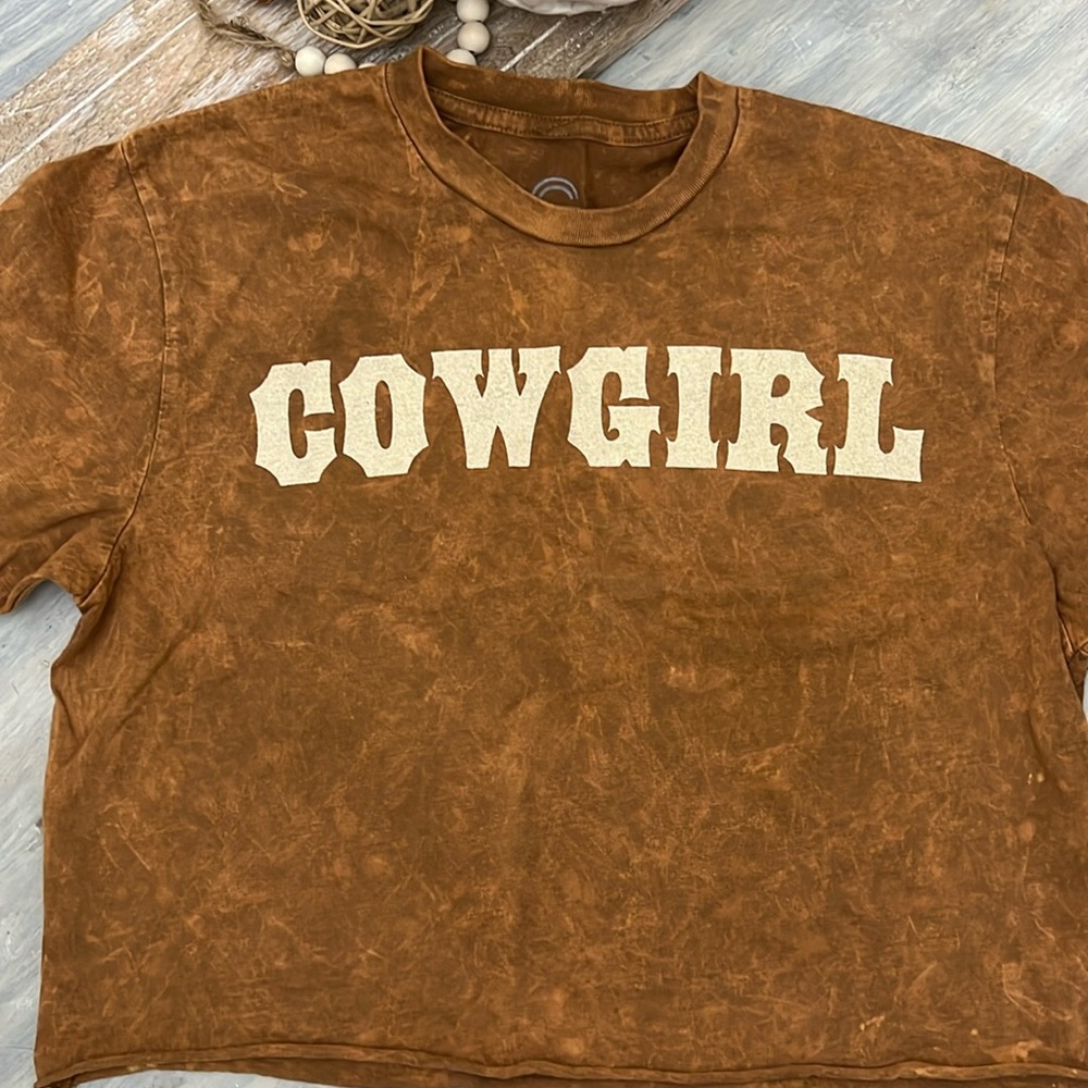 Cowgirl cropped top